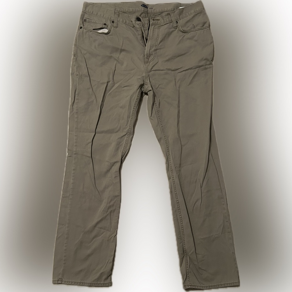 Men’s 36x32 Khaki Pants Old Navy Straight Leg - Picture 1 of 4